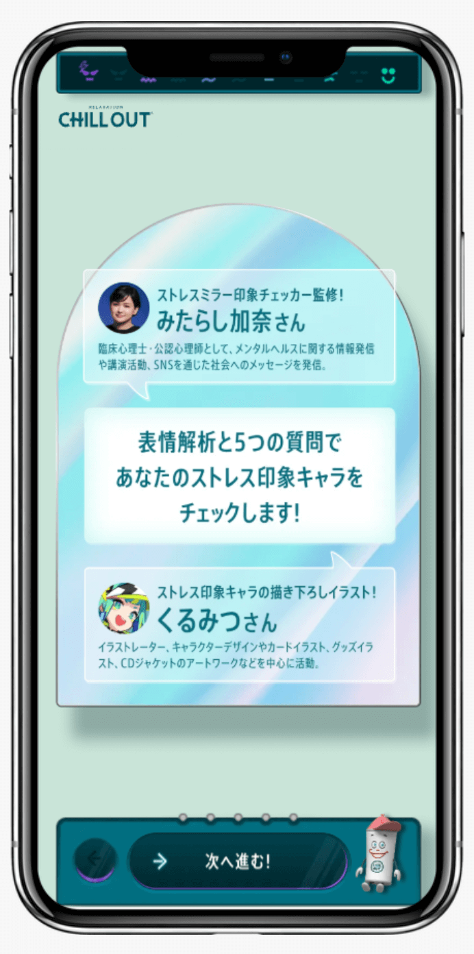 ストレスミラー印象チェッカー|日本コカ·コーラ株式会社