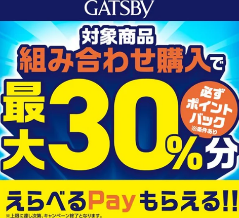 株式会社マンダム｜ギャツビー選べるPayキャンペーン